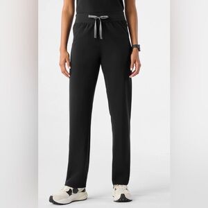 Figs High Waisted Livingston Black Scrub Pants